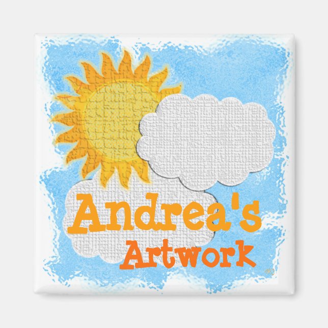 Barn Artwork (personalize) Magnet (Framsidan)