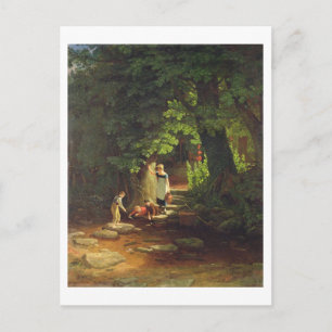 Barn av brook, c.1822 (olja på panel) vykort