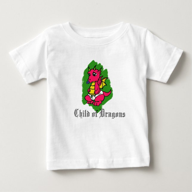 Barn av drakar t-shirt (Framsida)