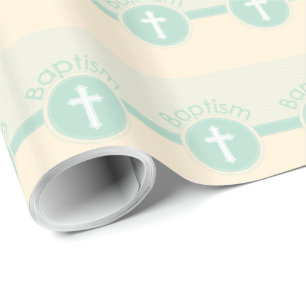 Barn av Gud Dop, Könsneutral Grön Presentpapper