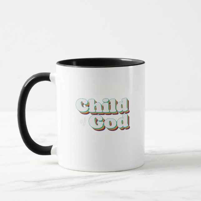 Barn av Gud Vintage Kristet Inspirerande Mugg (Vänster)