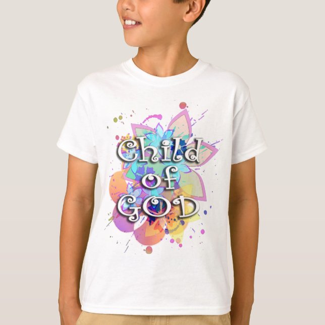 Barn av guden, pastell tee shirt (Framsida)