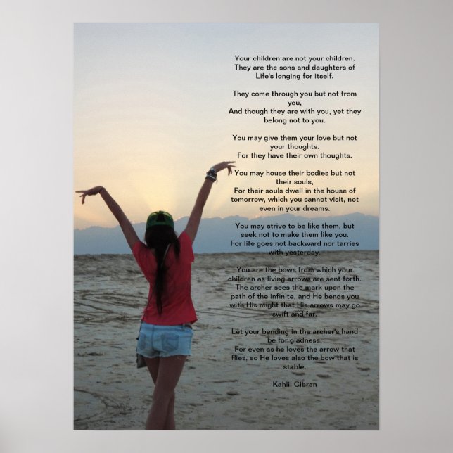 Barn av Kahlil Gibran 18X24 Poster (Framsidan)