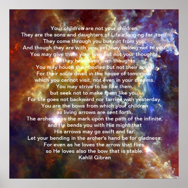 Barn av Kahlil Gibran Poster (Framsidan)