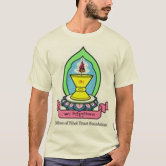 BARN AV TIBET DEN FÖRTROENDE FÄRGADE LOGOTYPEN TEE SHIRT