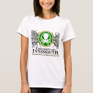 Barn av utslagsplatsen för Innsmouth skrålogotyp Tee