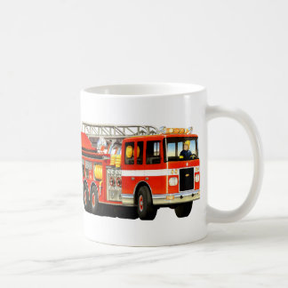 Barn avfyrar lastbilen kaffemugg