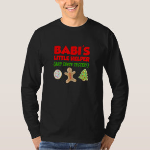 Barn Babis lilla hjälpreda julbakning av kakor T Shirt