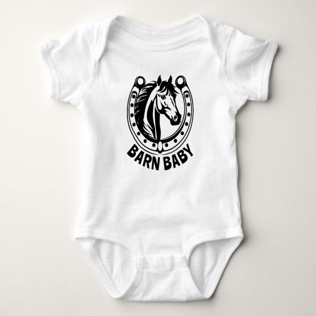 Barn Baby Horse T Shirt (Framsida)