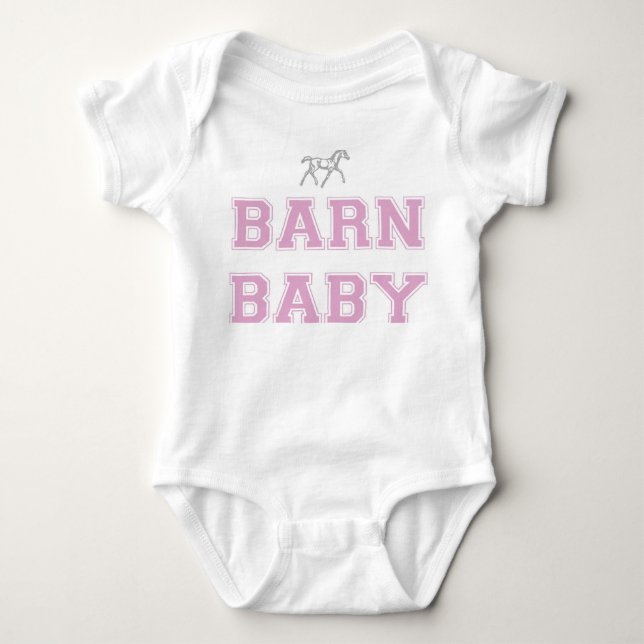 Barn Baby Infant One-biet - Rosa T Shirt (Framsida)
