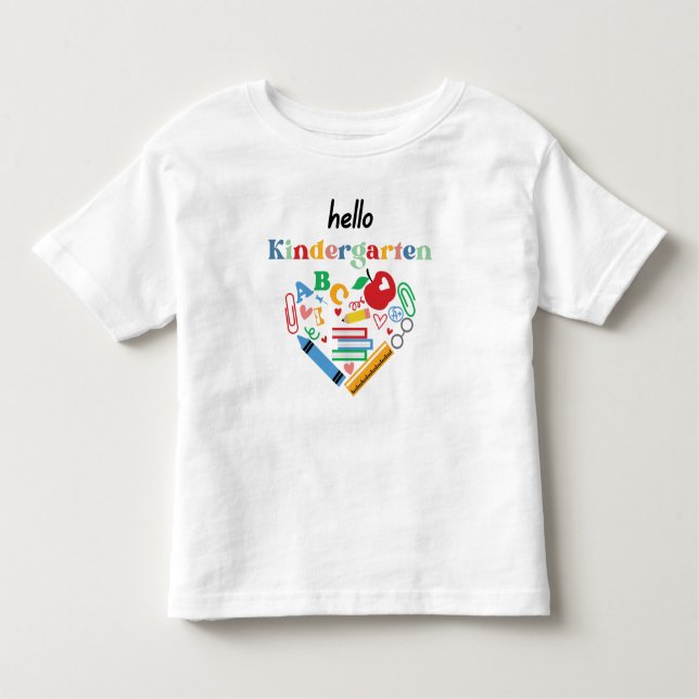 Barn Back to school Hej "klass" T Shirt (Framsida)