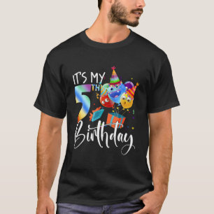 Barn Balloon 5:e födelsedagen Jag är 5 år gammal B T Shirt