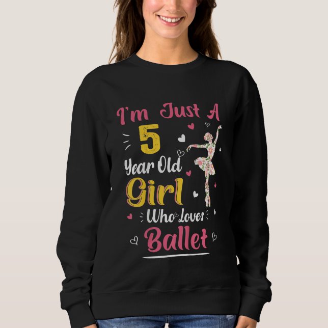 Barn bara en femårig flicka som Kärlek Ballet 5th  T Shirt (Framsida)