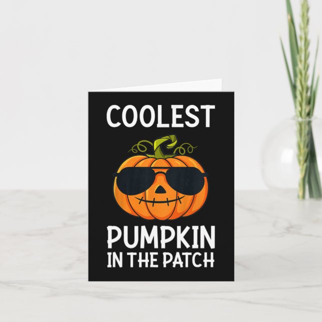Barn Barn Coolaste Pumpa I Lappen Småbarnspojke Kort (Framsida)