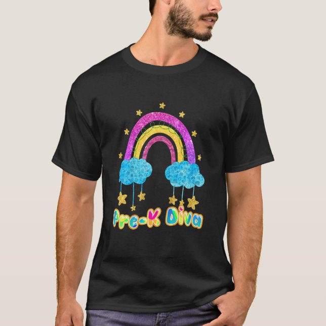 Barn Barn Förskola Diva Back To School  Första Sko T Shirt (Framsida)