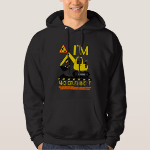 Barn - barnbyggnad 5:e födelsedag 5 år gammal Di Hoodie