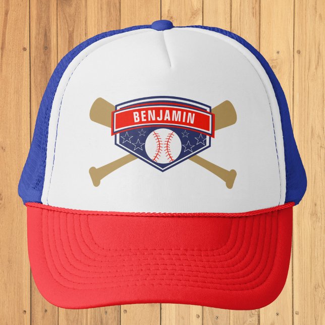 Barn Baseboll Personligt Namn Keps (Skapare uppladdad)
