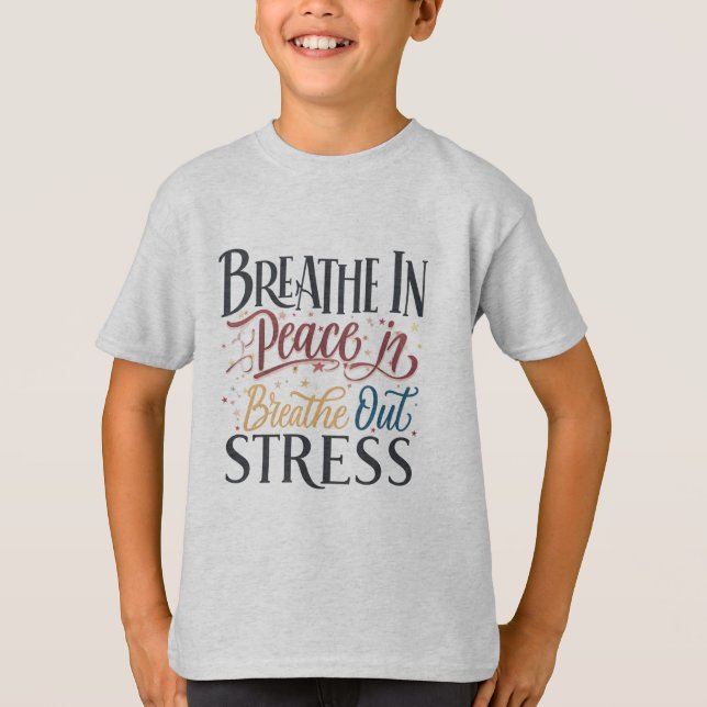 Barn Basic T-Shirt - "Andas i frid (Framsida)