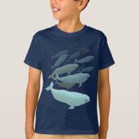 Barn Beluga Whale T-Shirt Cute Whale Art Shirts