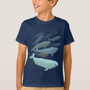 Barn Beluga Whale T-Shirt Cute Whale Art Shirts