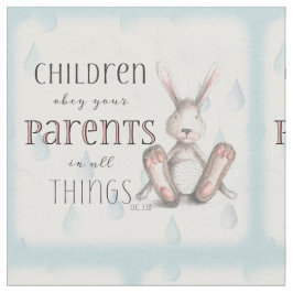 Barn, bey dina föräldrar - kolumn 3:20 tyg