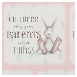 Barn, bey dina föräldrar - kolumn 3:20 tyg