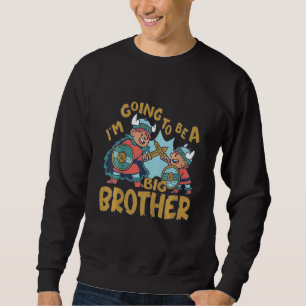 Barn Big Brother Viking att jag ska bli en storebr Lång Ärmad Tröja