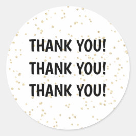 Barn Birthday Black Guld Glitter Runt Klistermärke