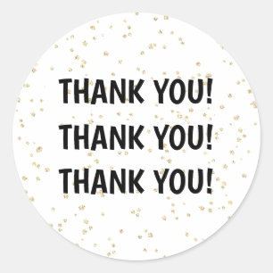 Barn Birthday Black Guld Glitter Runt Klistermärke