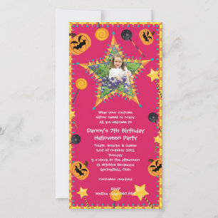 Barn Birthday Halloween Costume Party-inbjudan