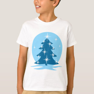 Barn Blå jultröja Klassisk Helgdag T-shirt