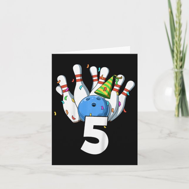 Barn Blåande födelsedag 5 Blodvallning 5: e födels Kort (Framsida)