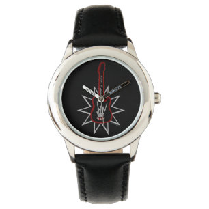 Barn Black Leather Watch - Sten n'Roll Armbandsur