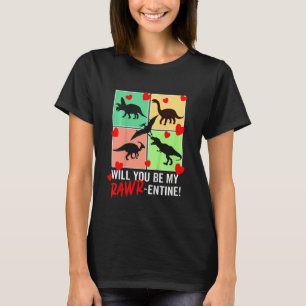 Barn blir min Rawr-motor Valentines day Di T Shirt