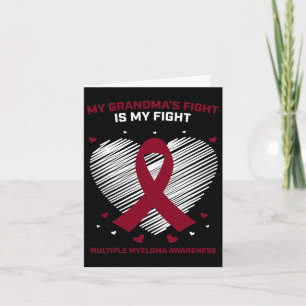 Barn Blood Cancer Support Grandma Många Myeloma Kort