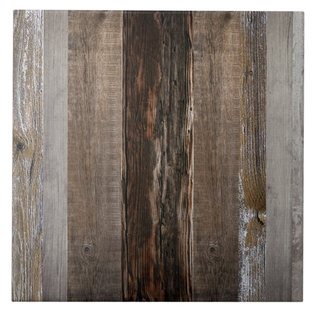 Barn Board Reclated Wood Rustic Wood Kakelplatta (Framsidan)