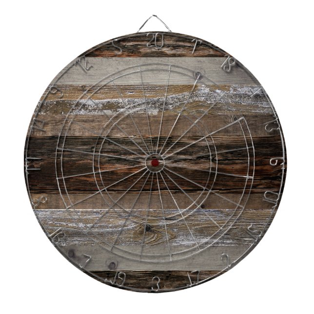 Barn Board Rustic Wood Dart Board Darttavla (Framsidan)
