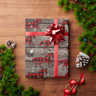 Barn Board Snowy Buffalo Play jul Horse Presentpapper