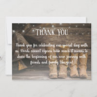 Barn & Boots Rustic Cowboy Westernare Bröllop