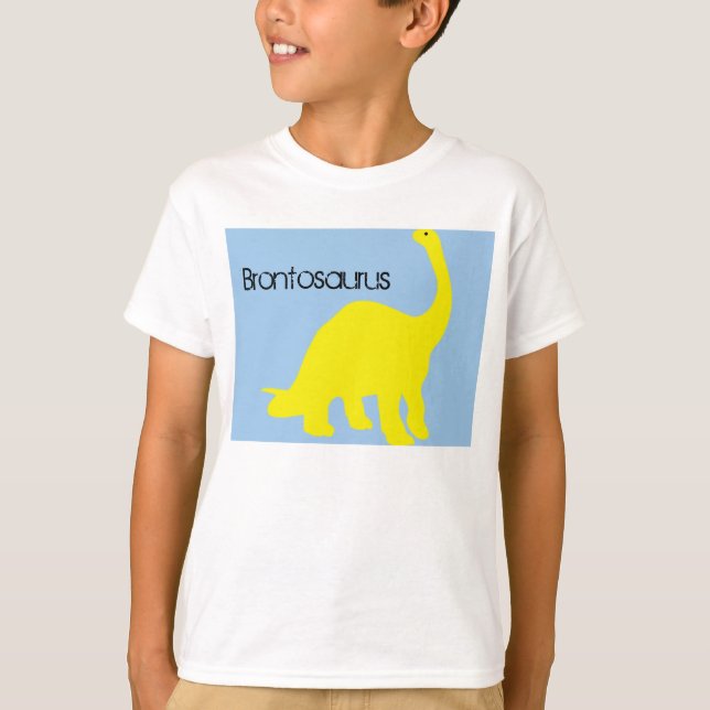 Barn Brontosaurus T-Shirt (Framsida)