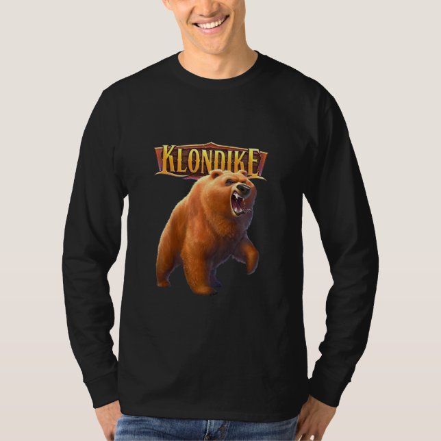 Barn Brusig Brunbjörn T Shirt (Framsida)
