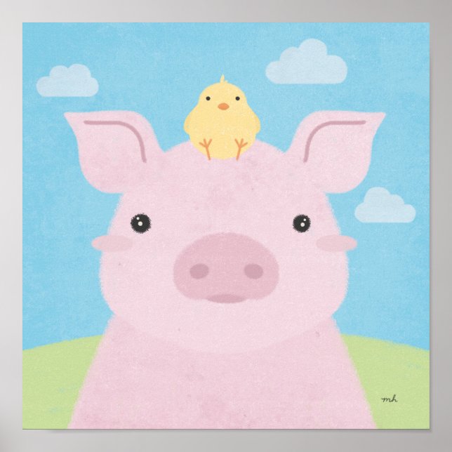 Barn Buddies - Piglet & Chick Poster (Framsidan)