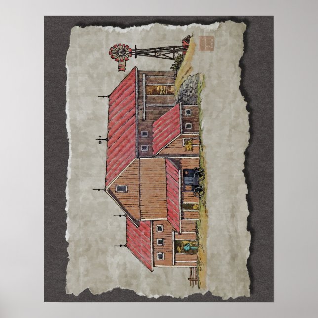 Barn Buggy & Kvarn Poster (Framsidan)