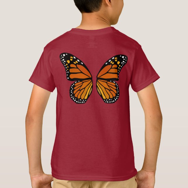 Barn Butterfly T-shirt Cute Butterfly Fearies Tee (Baksida)