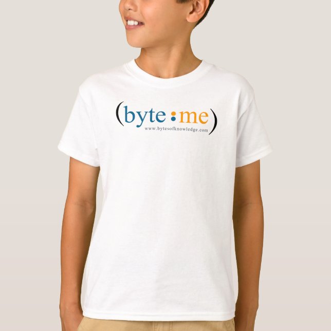 Barn Byte Me-skjorta T-shirt (Framsida)