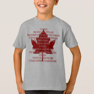 Barn Canada Anthem Jersey Souvenir Canada Shirt Tee Shirt