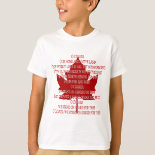 Barn Canada Anthem T-shirt Souvenir Canada Shirt