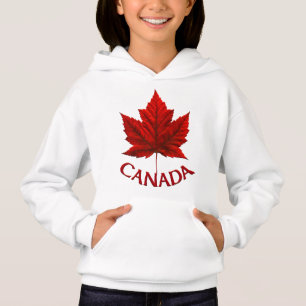 Barn Canada Flagga Hoodie Maple Löv Barn Hoodie Tee