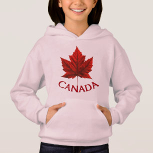 Barn Canada Flagga Hoodie Maple Löv Barn Hoodie Tröja