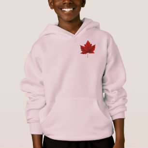 Barn Canada Flagga Jacka Souvenir Sports Hoodies T Shirt